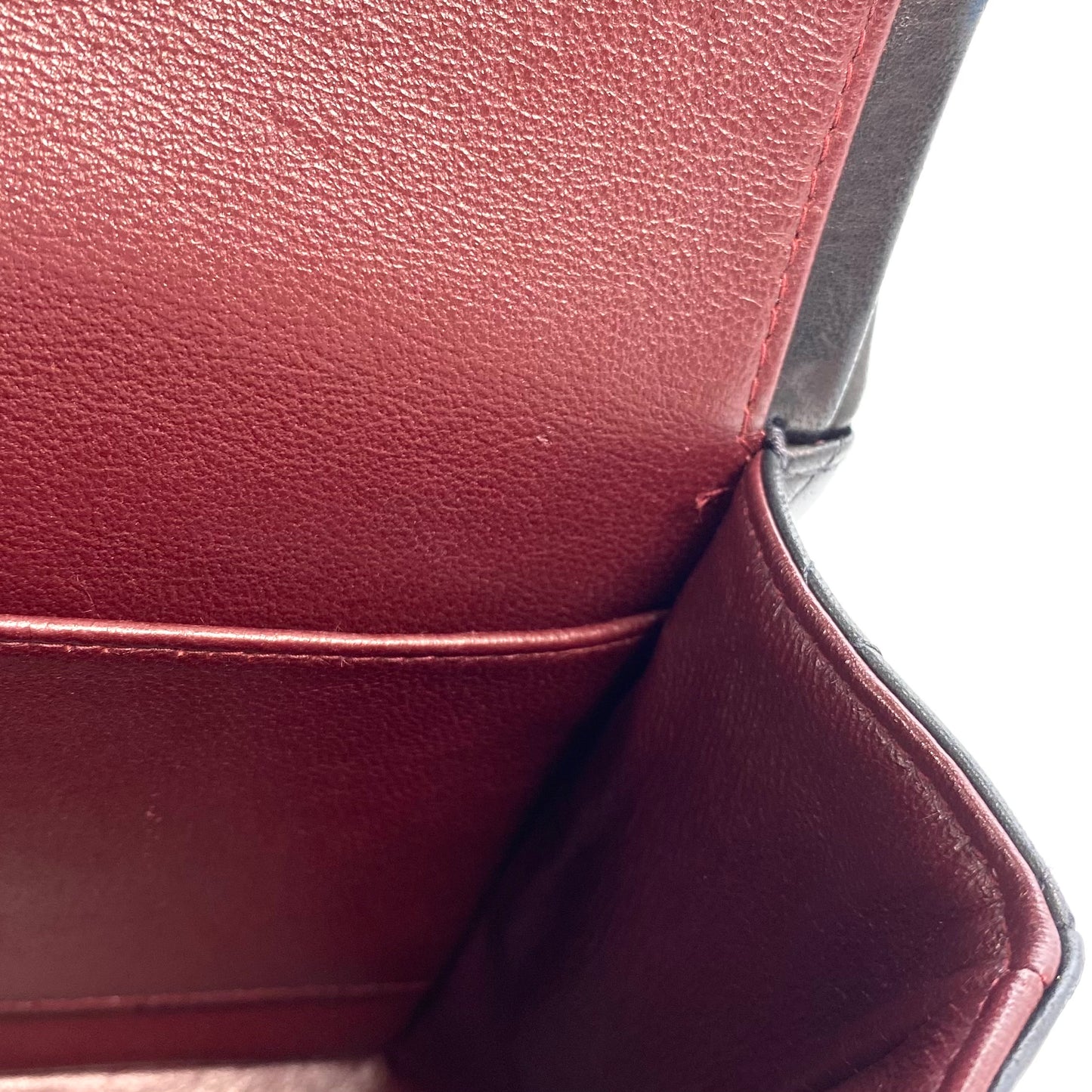 Shin, 5 Series Medium Classic Flap Black Lambskin with seal and card