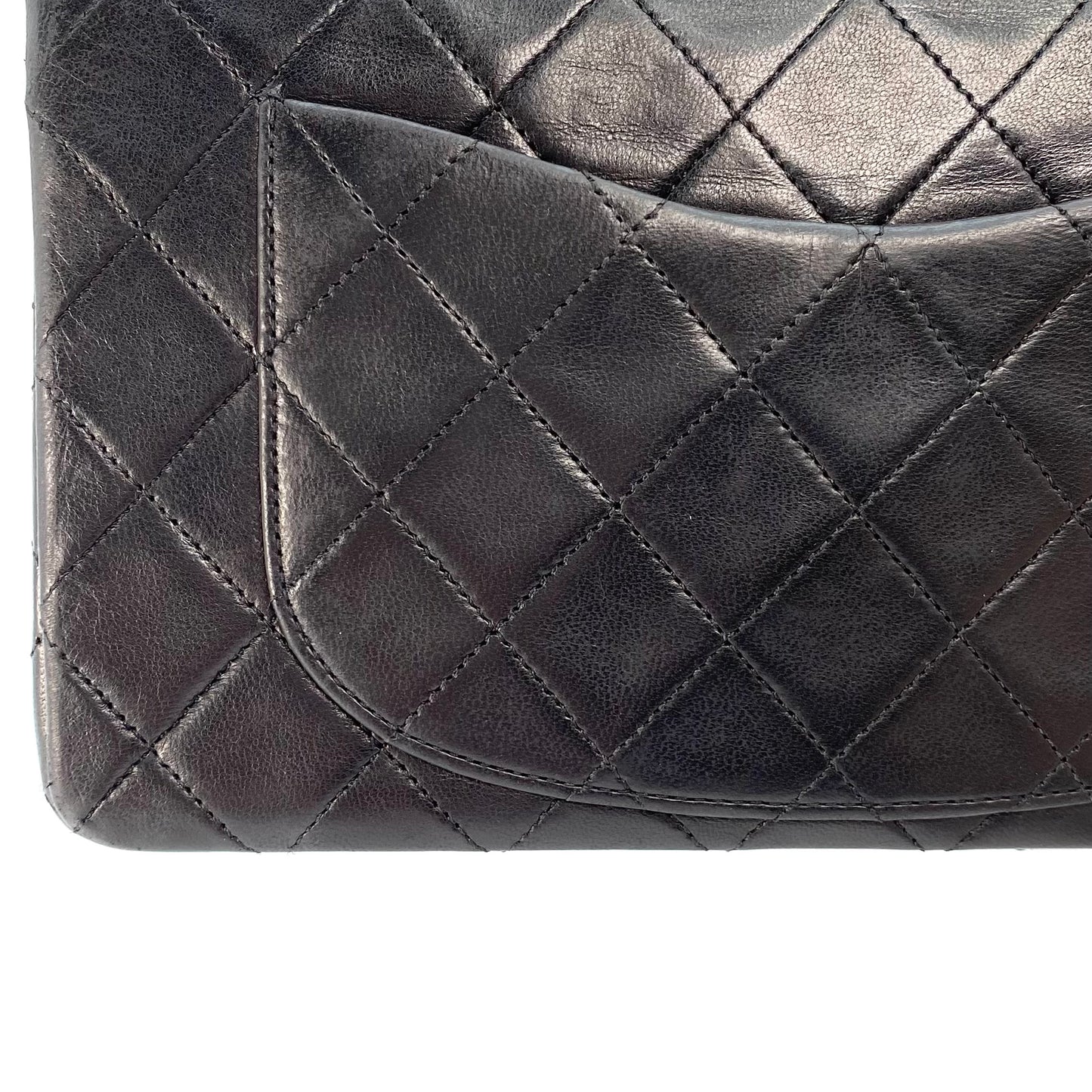 Kieran, 0 Series Small Classic Flap Black Lambskin with seal and card
