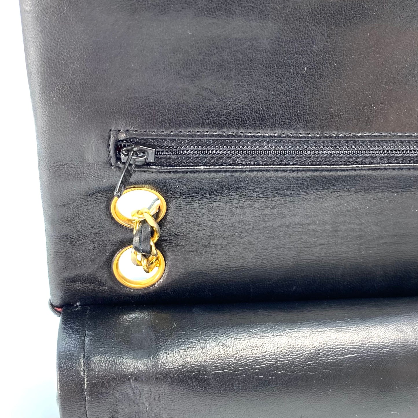 Kieran, 0 Series Small Classic Flap Black Lambskin with seal and card