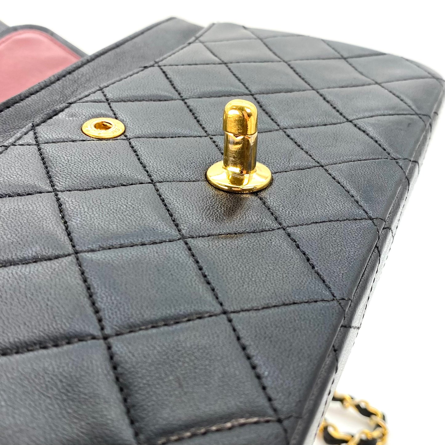 Kieran, 0 Series Small Classic Flap Black Lambskin with seal and card