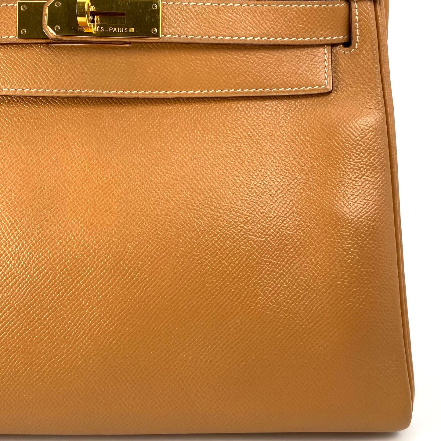 Wade, 1994 Kelly 28 Retourne Naturel Couchevel Gold Hardware with stamp 〇X