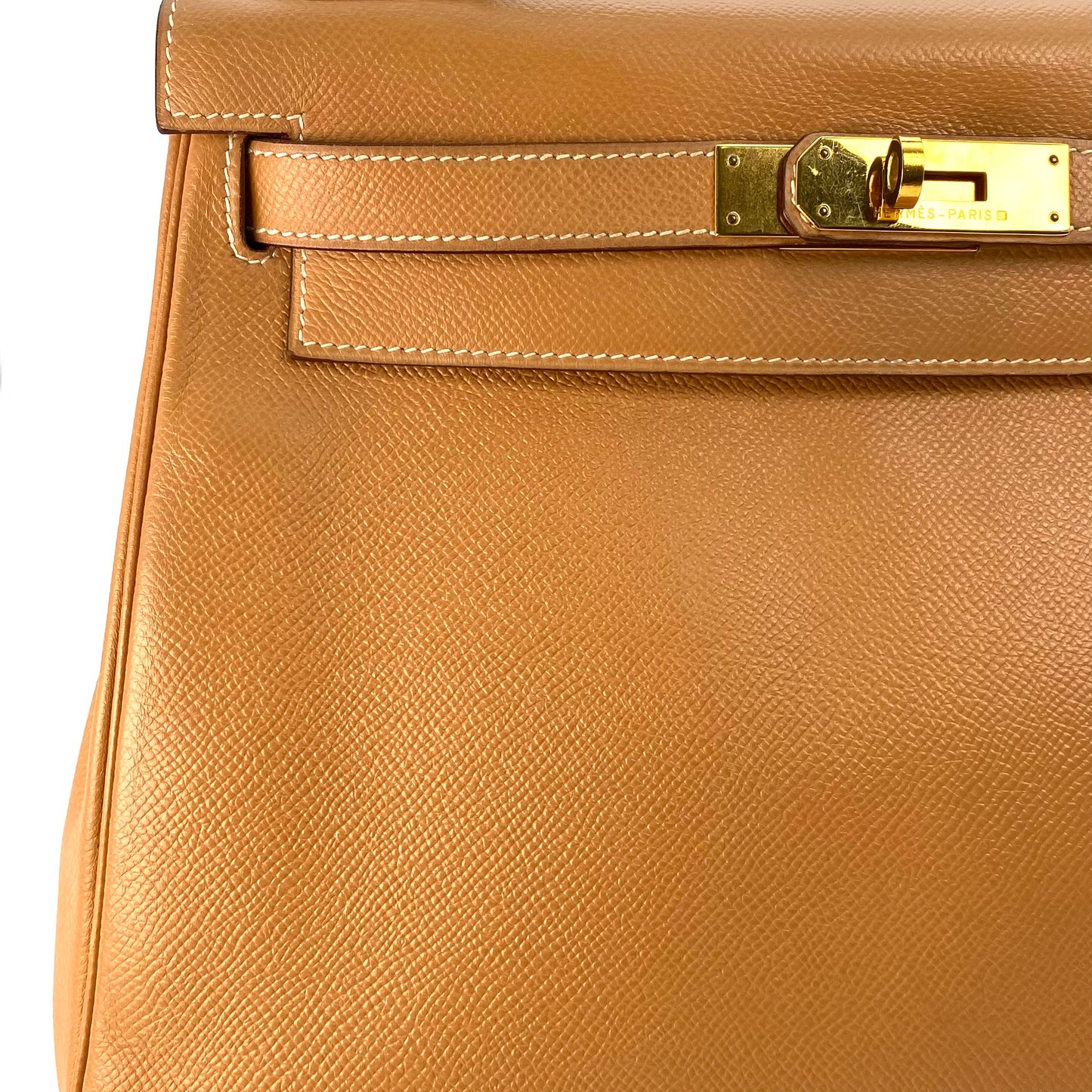 Wade, 1994 Kelly 28 Retourne Naturel Couchevel Gold Hardware with stamp 〇X