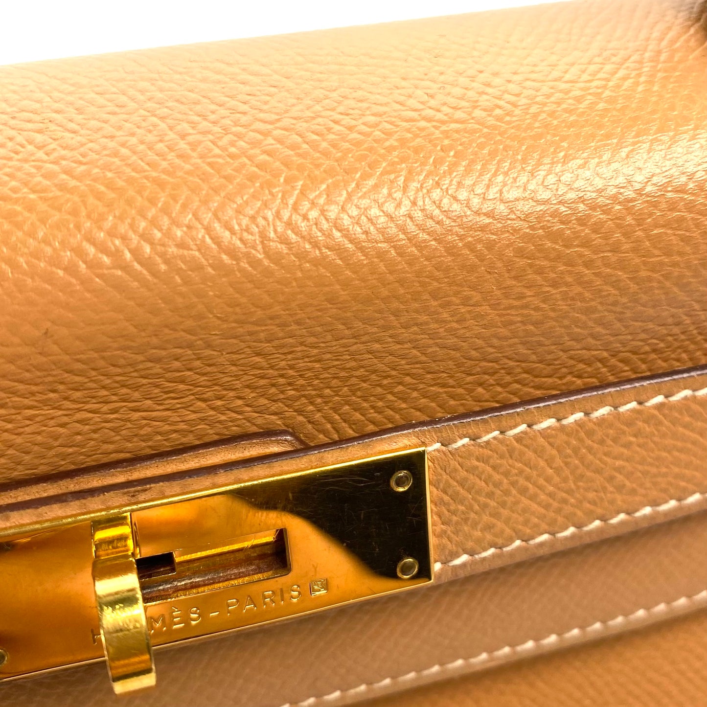 Wade, 1994 Kelly 28 Retourne Naturel Couchevel Gold Hardware with stamp 〇X