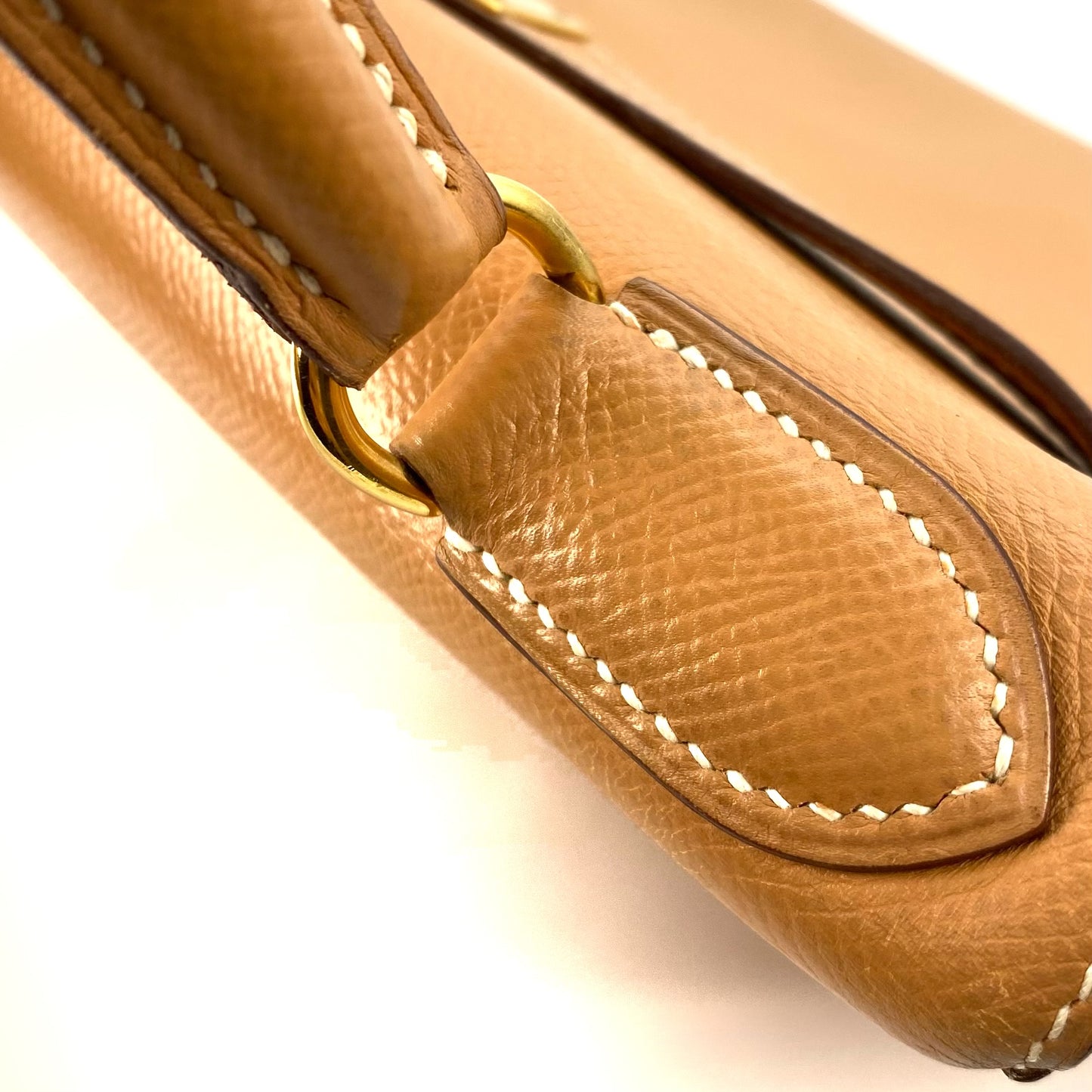 Wade, 1994 Kelly 28 Retourne Naturel Couchevel Gold Hardware with stamp 〇X