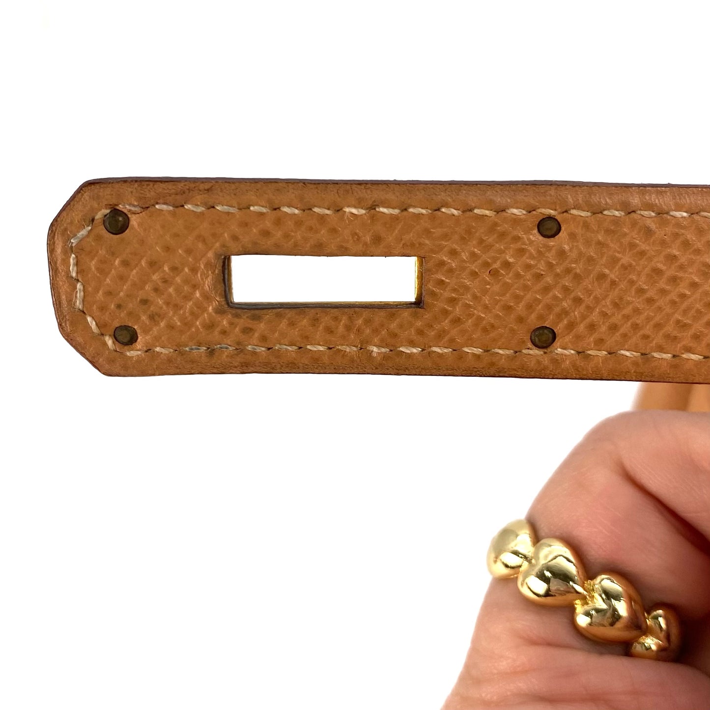 Wade, 1994 Kelly 28 Retourne Naturel Couchevel Gold Hardware with stamp 〇X
