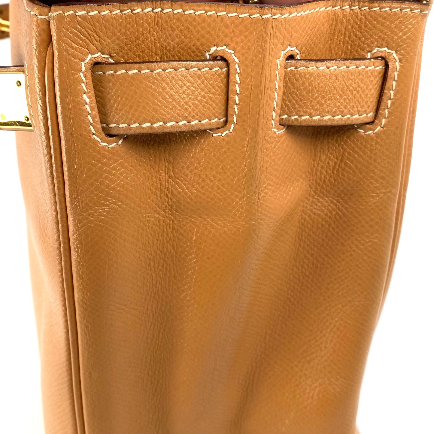 Wade, 1994 Kelly 28 Retourne Naturel Couchevel Gold Hardware with stamp 〇X