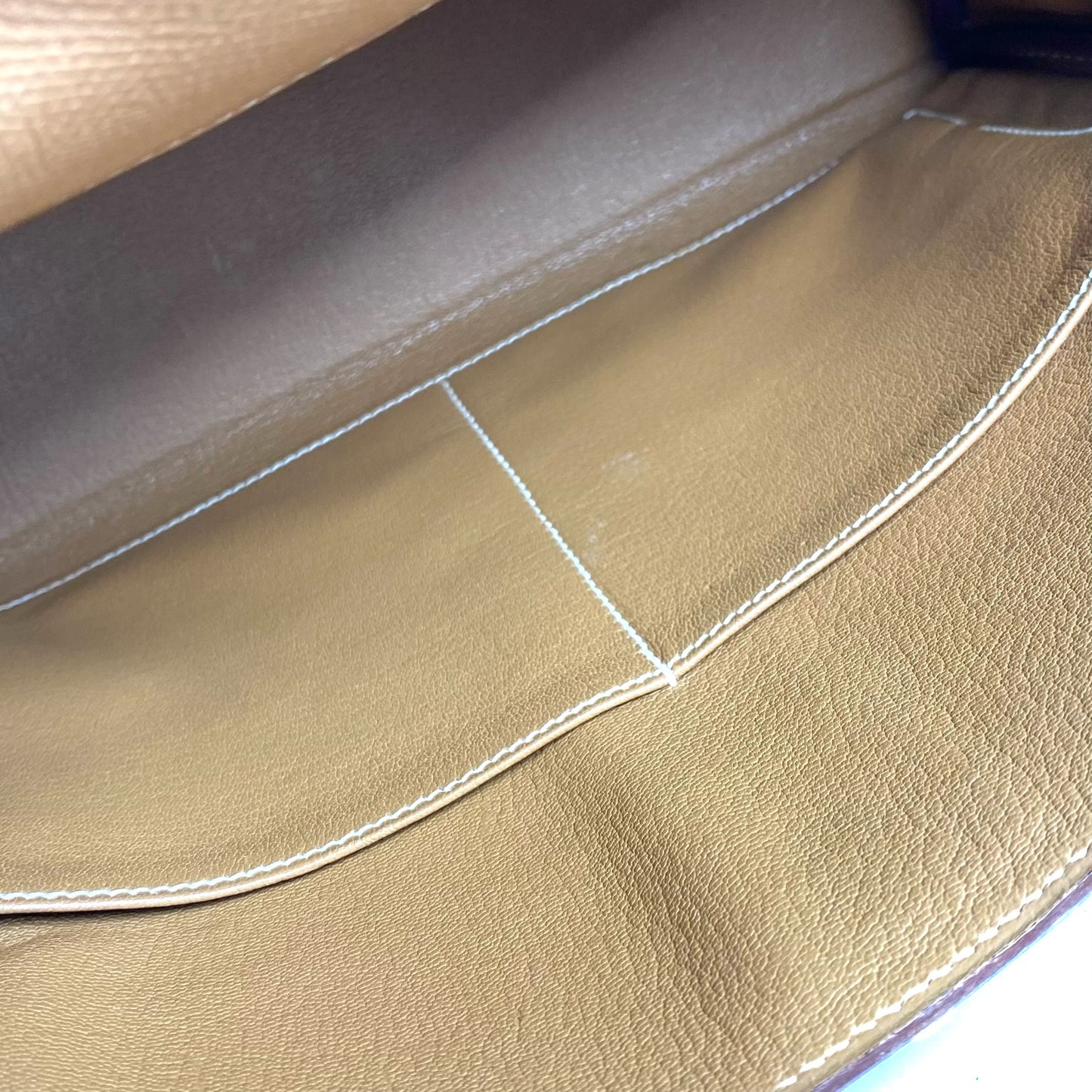Wade, 1994 Kelly 28 Retourne Naturel Couchevel Gold Hardware with stamp 〇X
