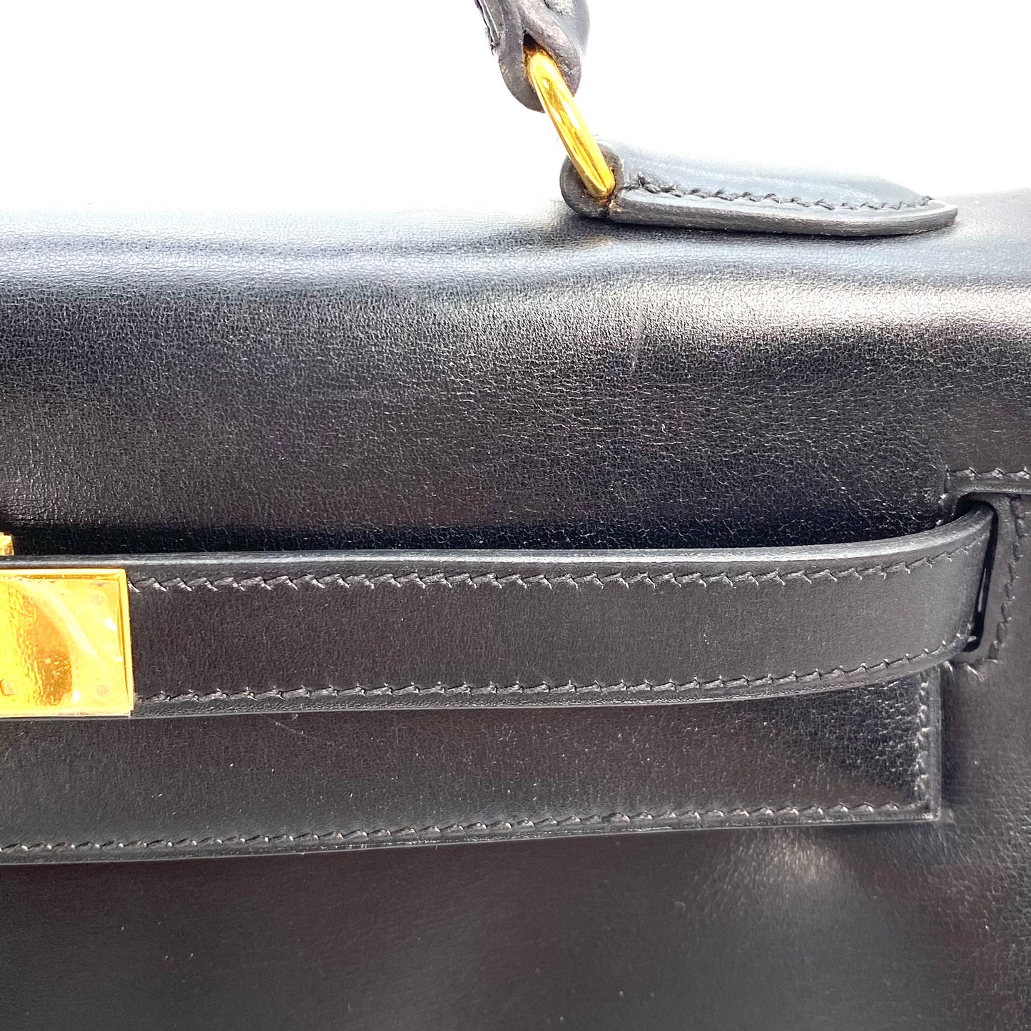 Jareth, 1999 Kelly 32 Black Boxcalf with stamp □C