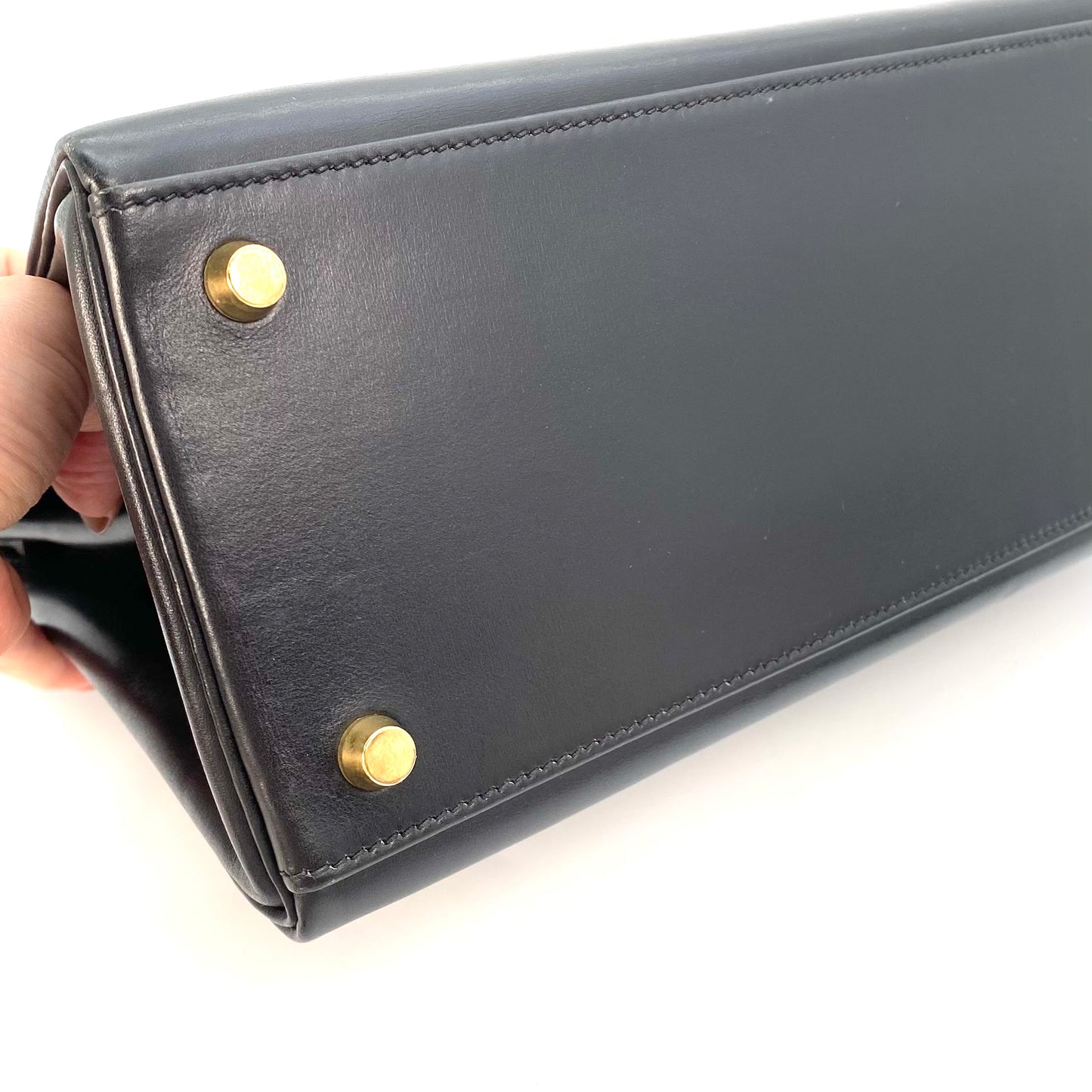 Jareth, 1999 Kelly 32 Black Boxcalf with stamp □C