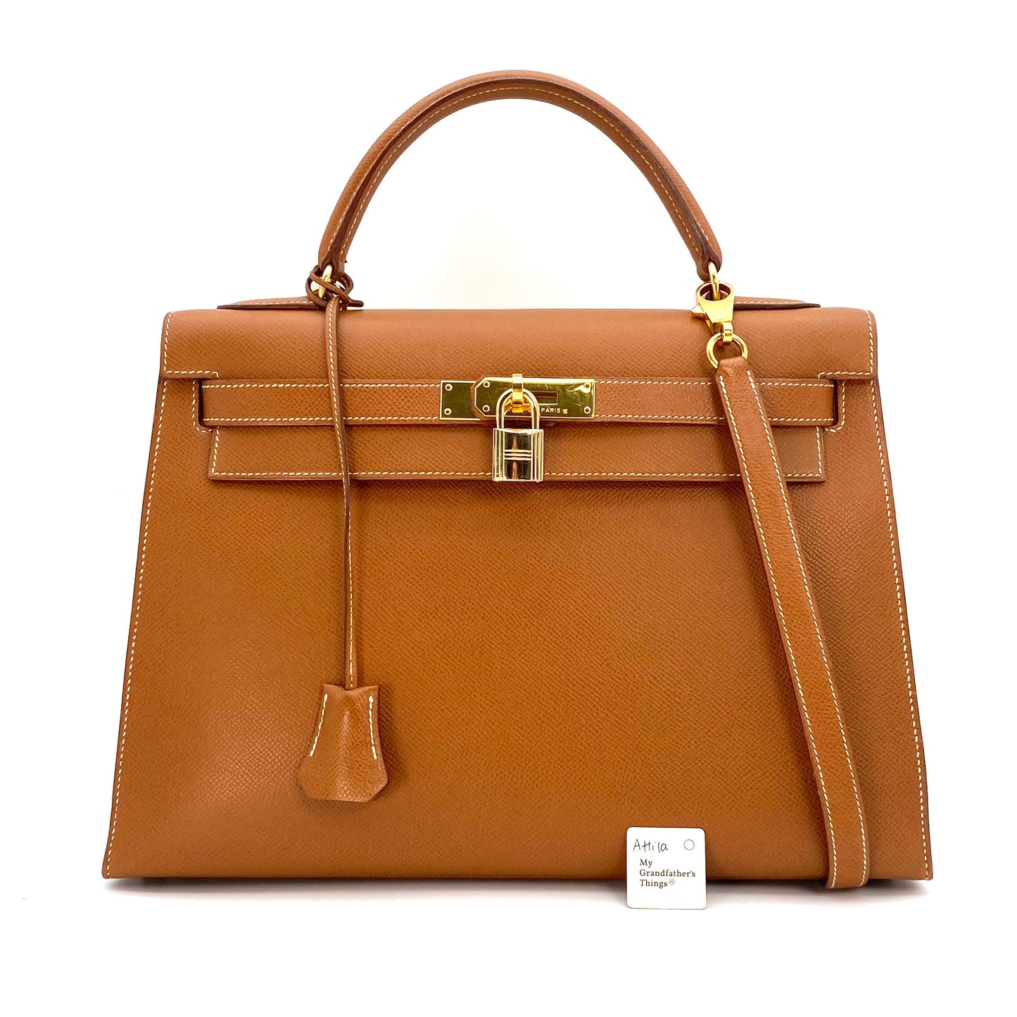 Attila, 1992 Kelly 32 Sellier Gold Courchevel with stamp 〇V