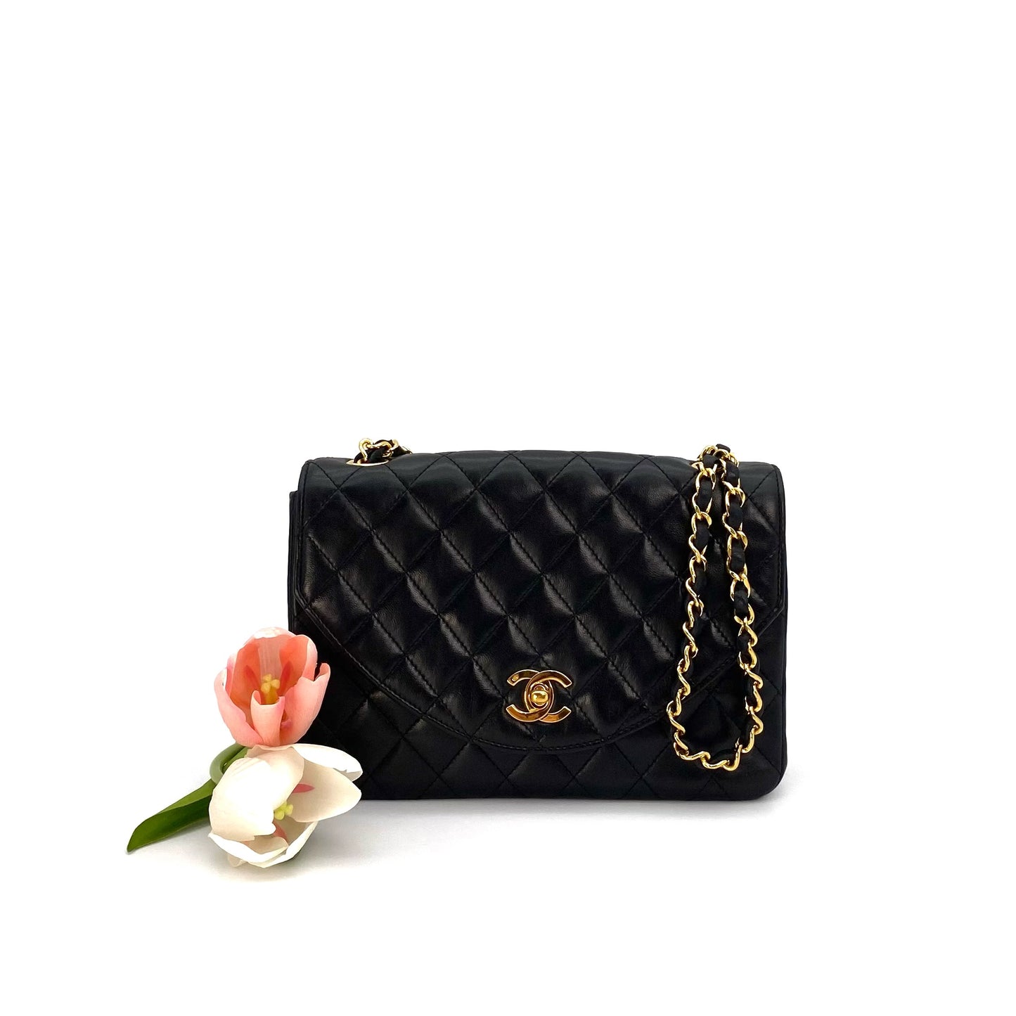 Thabo, 1 Series Half Moon Black Lambskin with seal and card