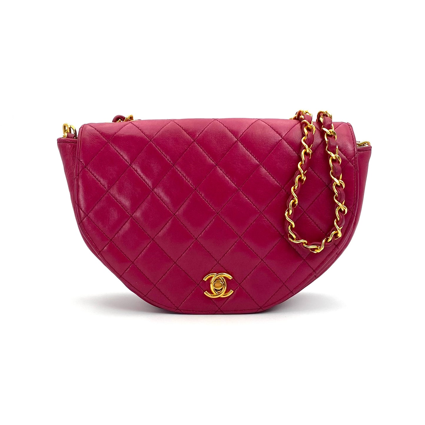 Ursa, 0 Series Magenta Lambskin Single Flap with seal and card