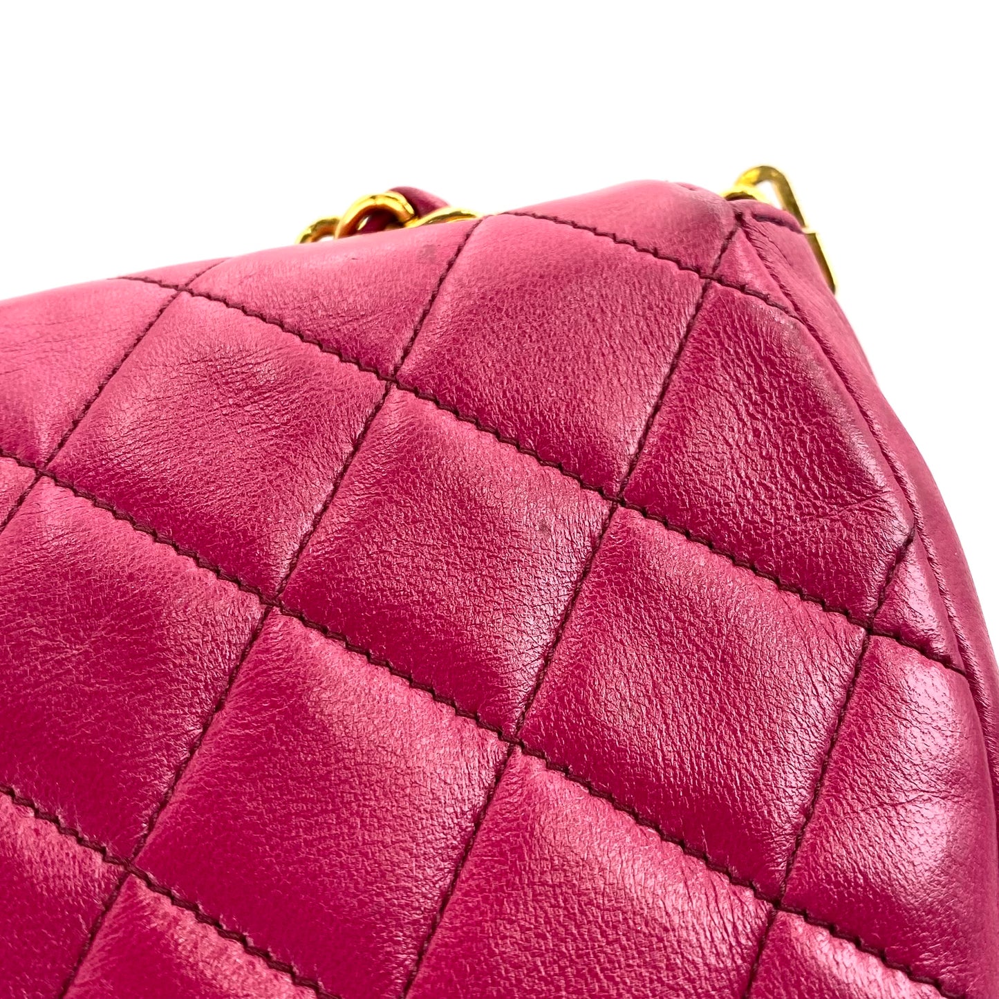 Ursa, 0 Series Magenta Lambskin Single Flap with seal and card
