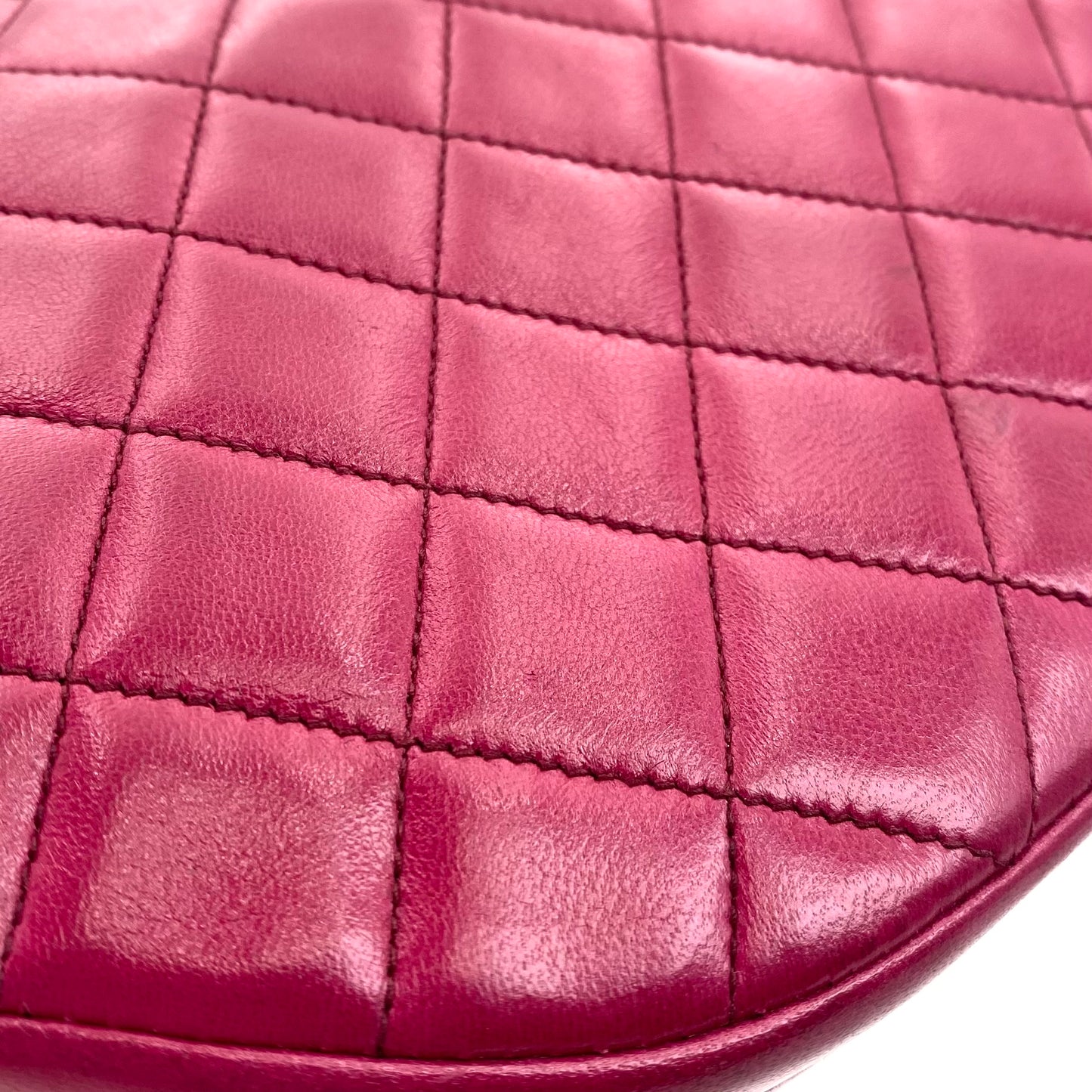 Ursa, 0 Series Magenta Lambskin Single Flap with seal and card