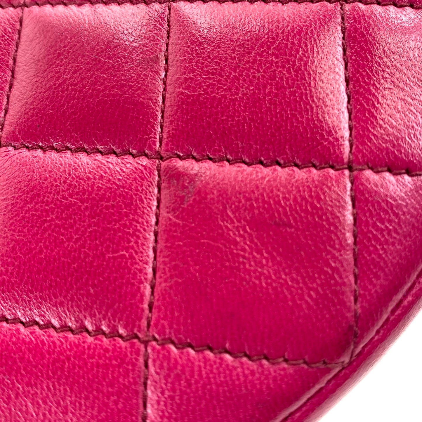 Ursa, 0 Series Magenta Lambskin Single Flap with seal and card