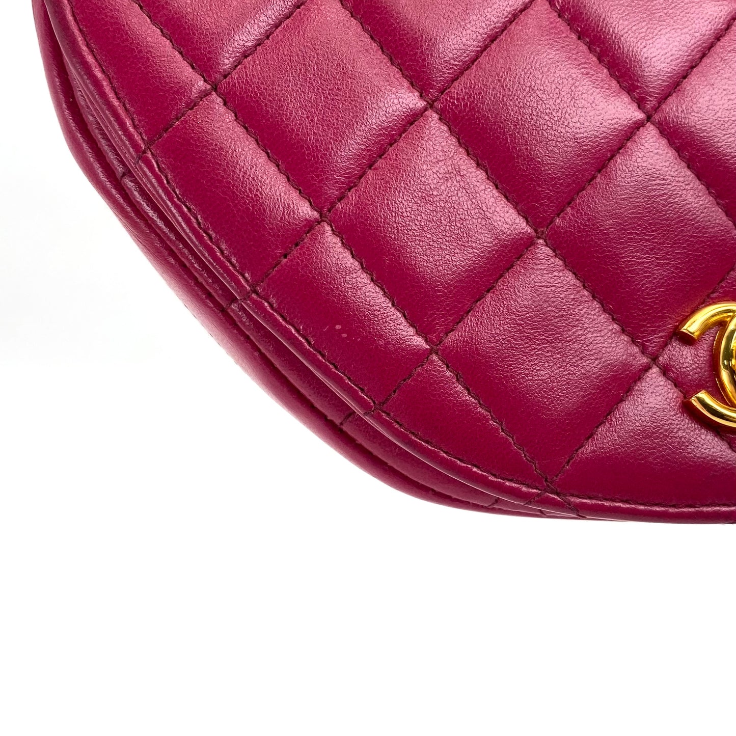 Ursa, 0 Series Magenta Lambskin Single Flap with seal and card