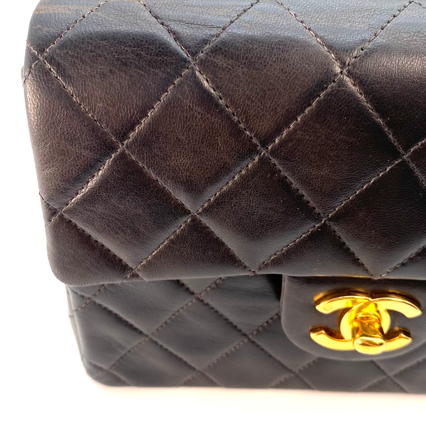 Valery Sr, 5 Series Mini Square 17cm Black Lambskin with seal and card