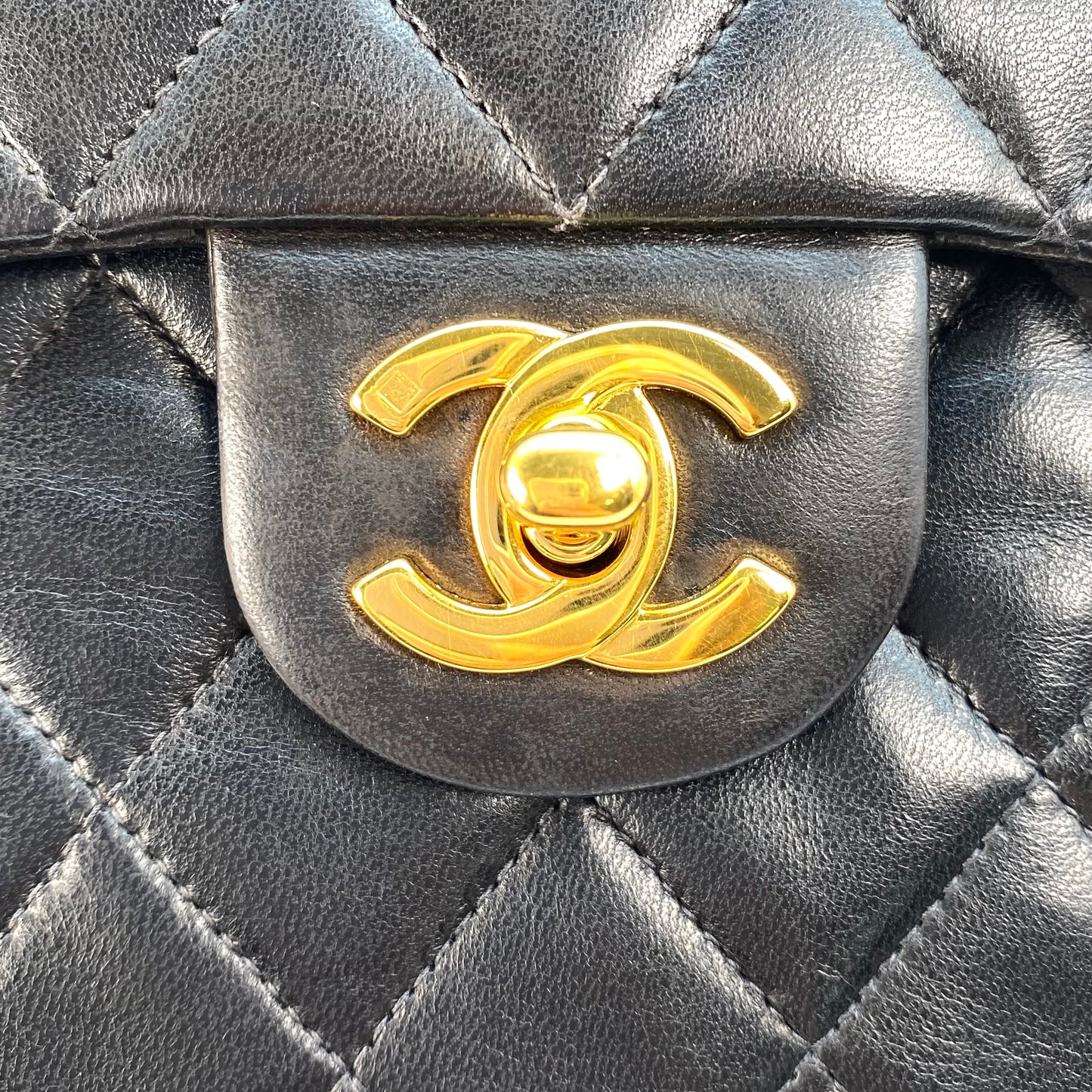 Valery Sr, 5 Series Mini Square 17cm Black Lambskin with seal and card