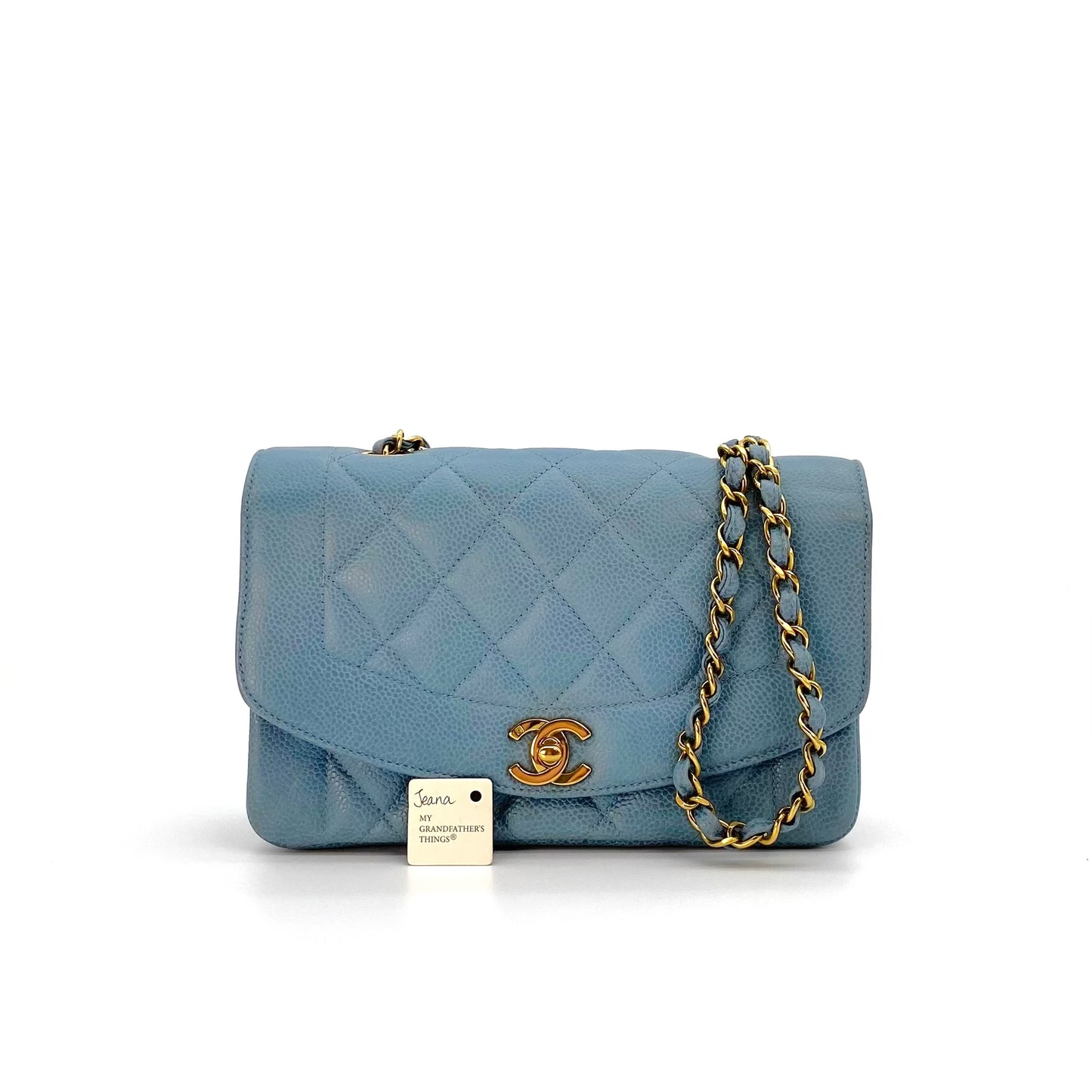 Jeana, 3 Series Small Diana Light Blue Caviar wth seal only