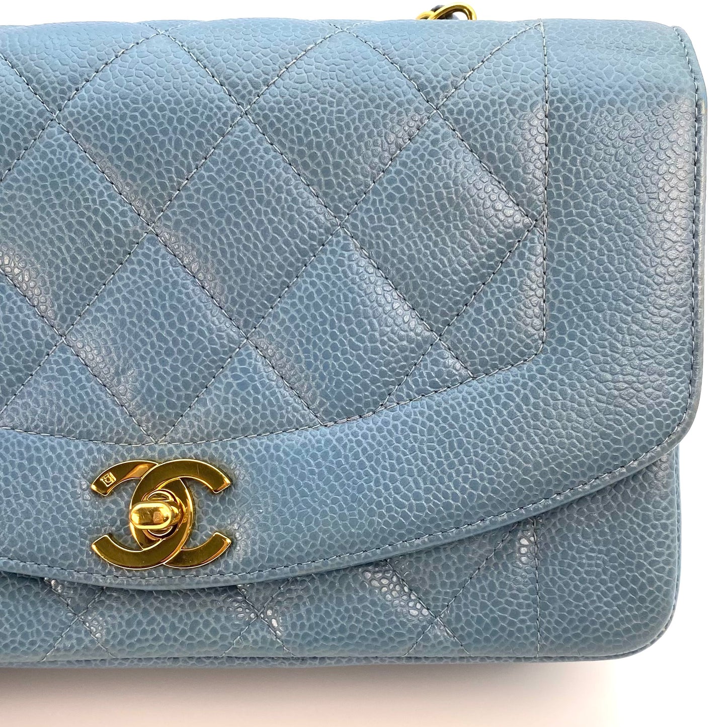 Jeana, 3 Series Small Diana Light Blue Caviar wth seal only