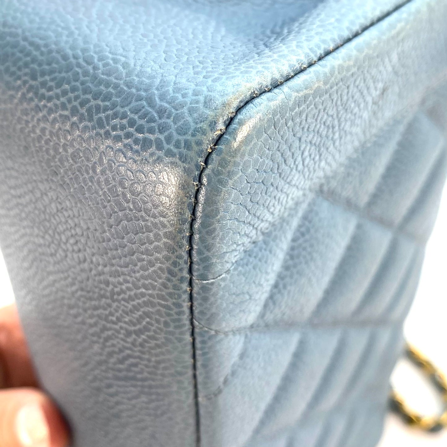Jeana, 3 Series Small Diana Light Blue Caviar wth seal only