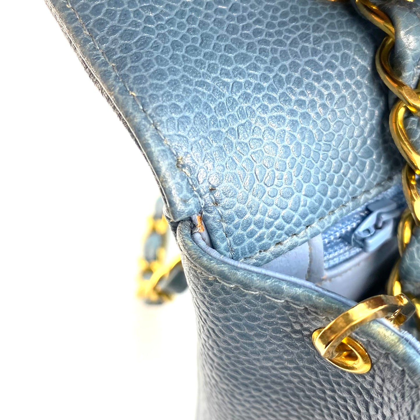 Jeana, 3 Series Small Diana Light Blue Caviar wth seal only