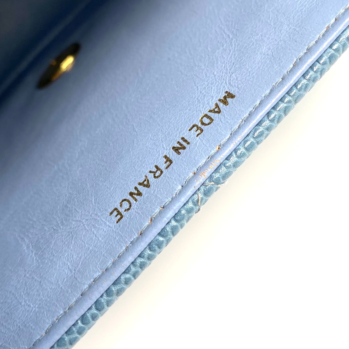 Jeana, 3 Series Small Diana Light Blue Caviar wth seal only