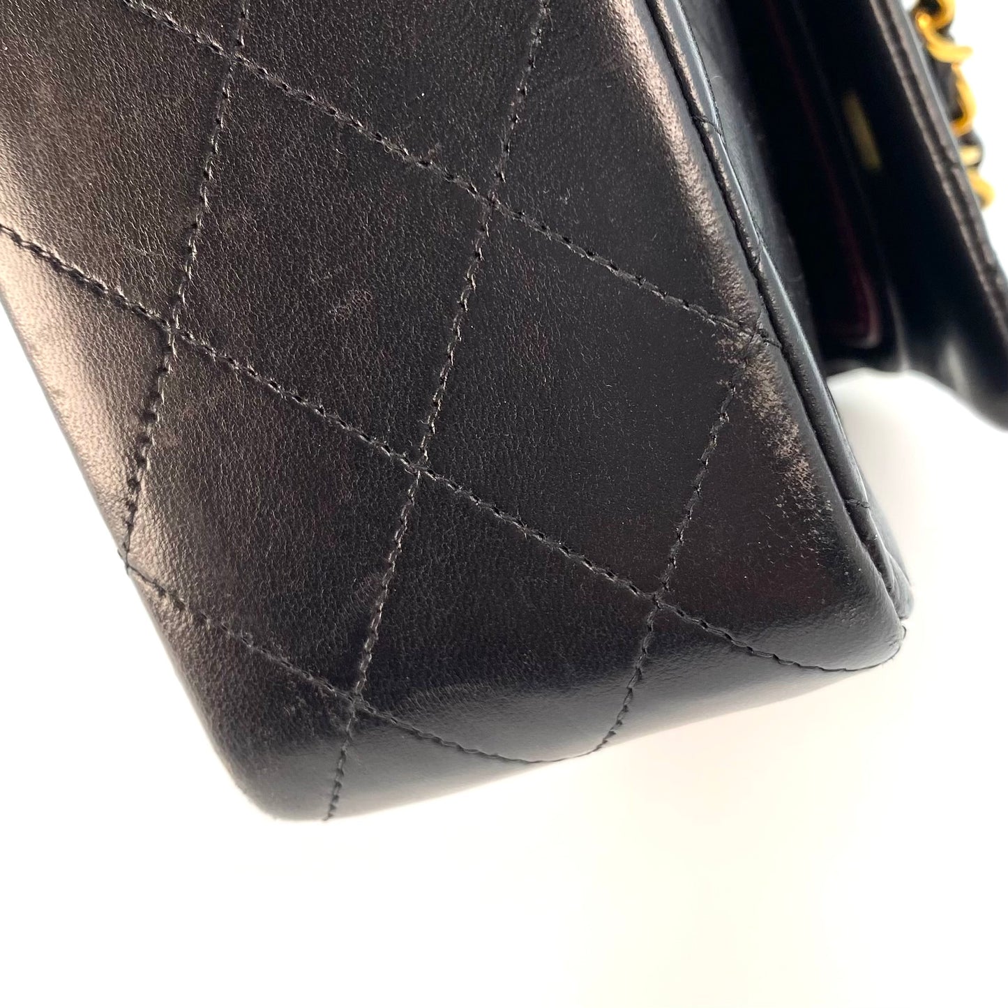 Vicky, 3 Series Medium Classic Flap Black Lambskin with seal only