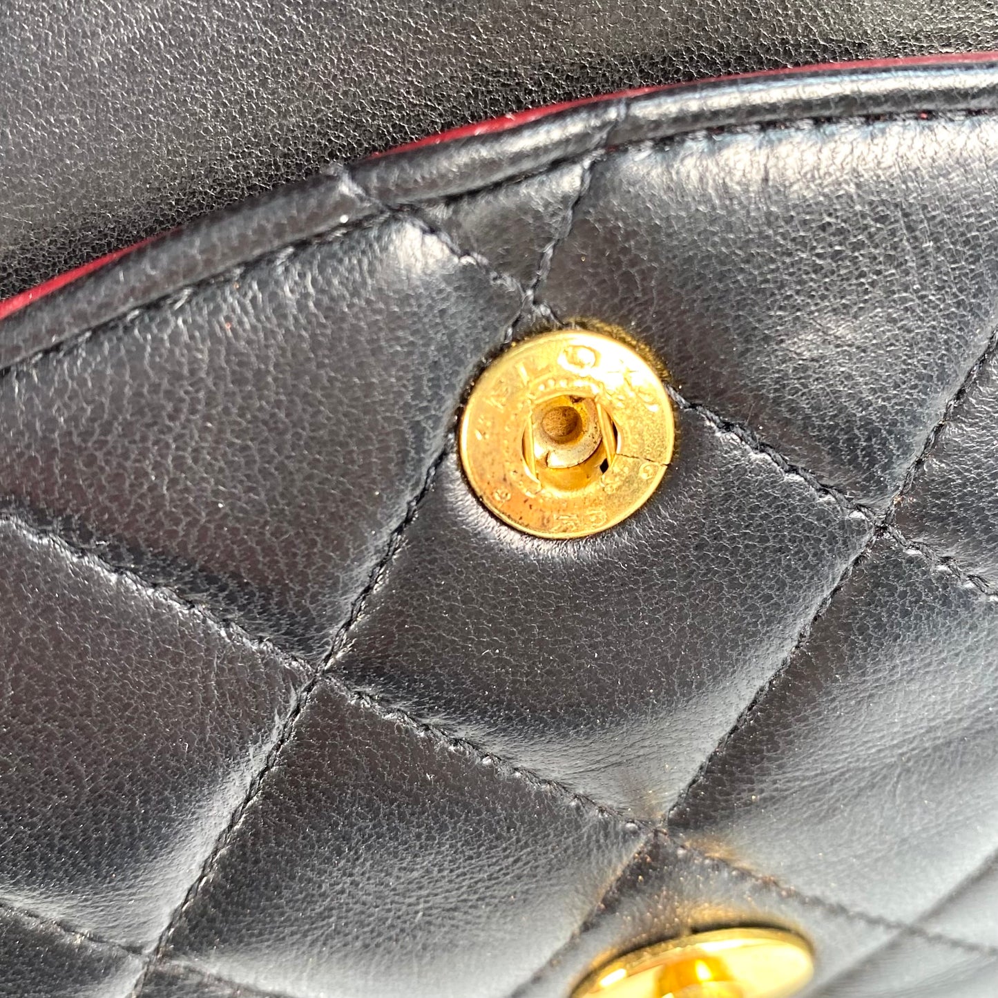 Vicky, 3 Series Medium Classic Flap Black Lambskin with seal only