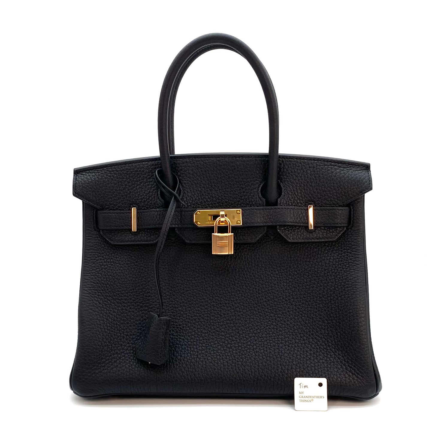 Tim, 2016 Birkin 30 Black Togo with stamp X