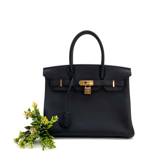 Tim, 2016 Birkin 30 Black Togo with stamp X