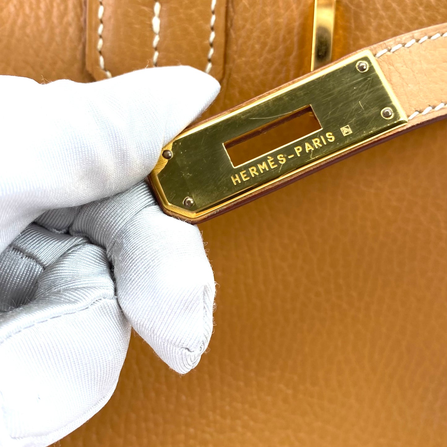 Zafir, 1999 Birkin 30 Ardennes Natural Gold Hardware with stamp □C