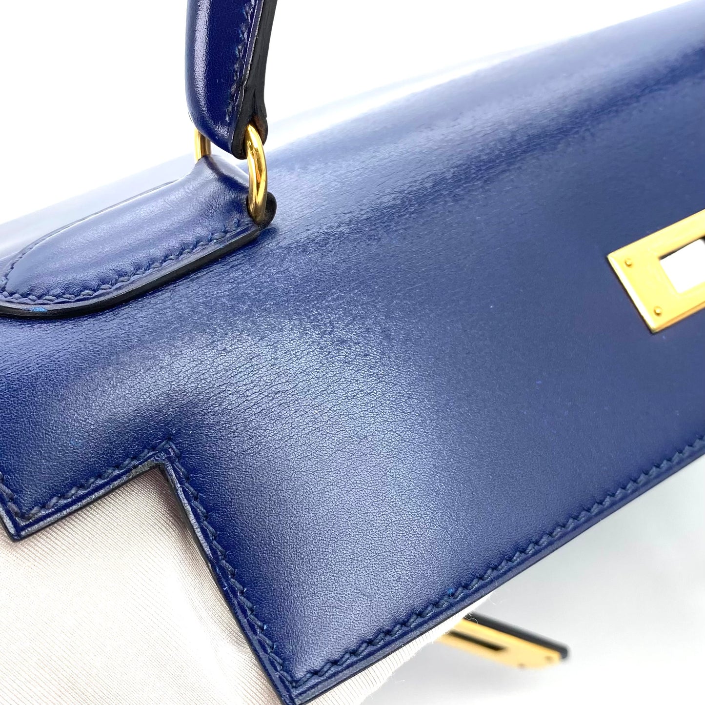 Caelan, 1992 Kelly 28 Blue Boxcalf with stamp 〇V