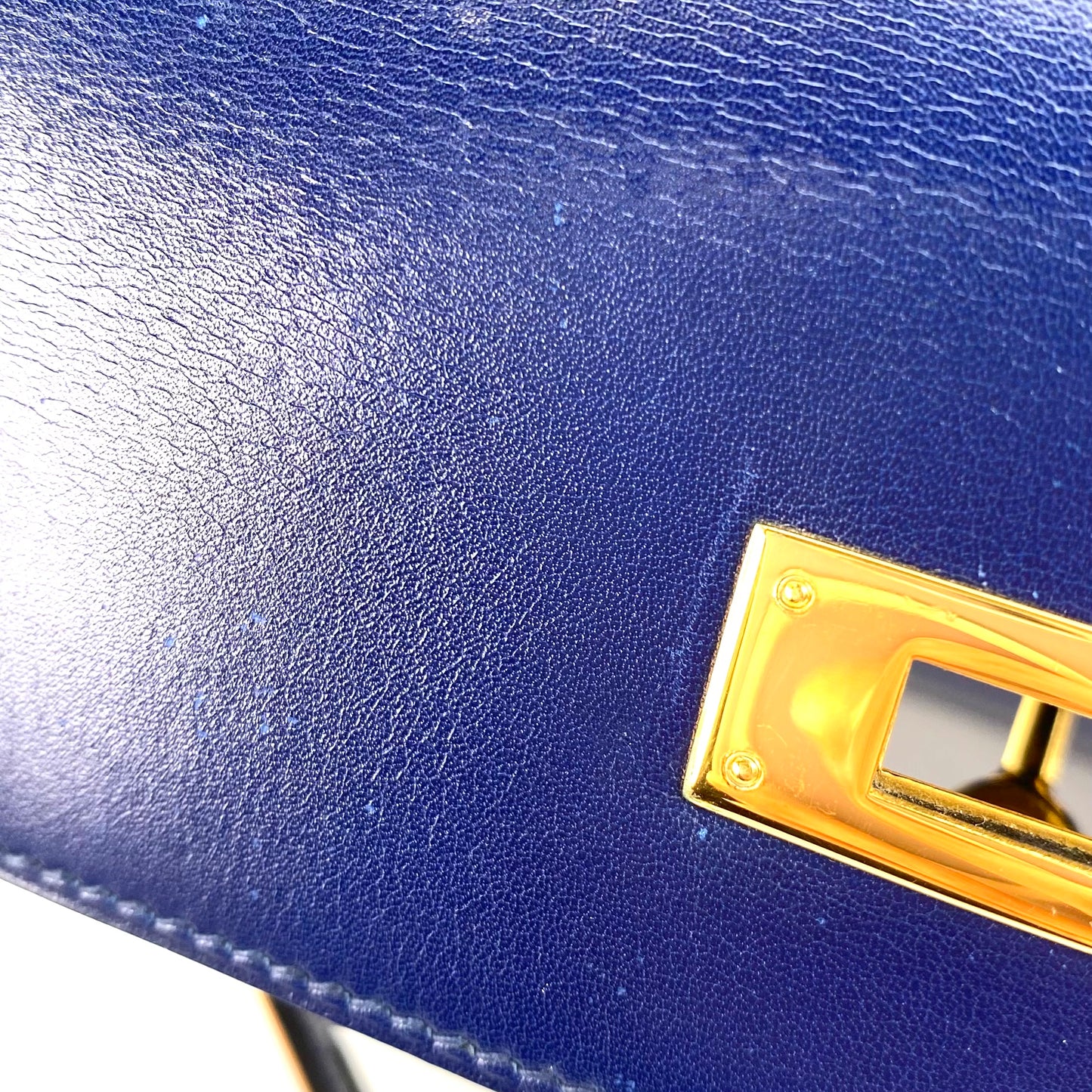 Caelan, 1992 Kelly 28 Blue Boxcalf with stamp 〇V