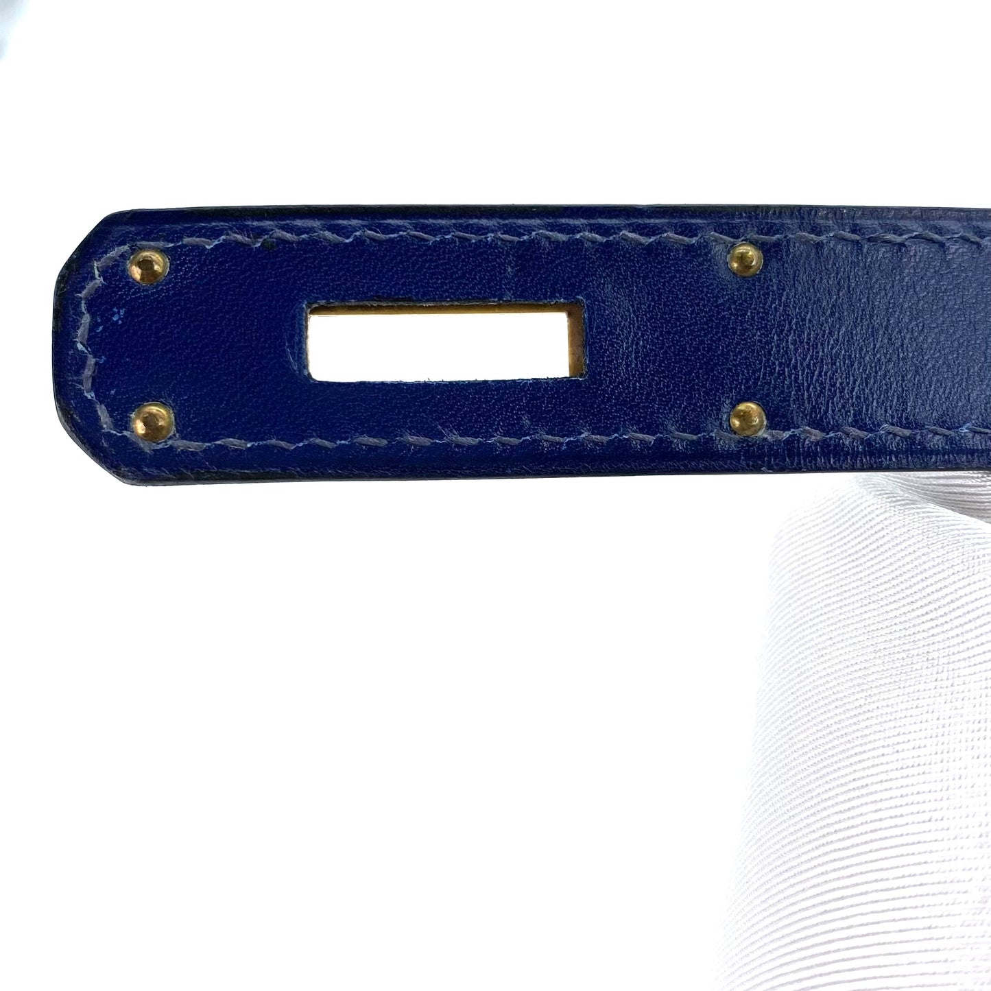 Caelan, 1992 Kelly 28 Blue Boxcalf with stamp 〇V