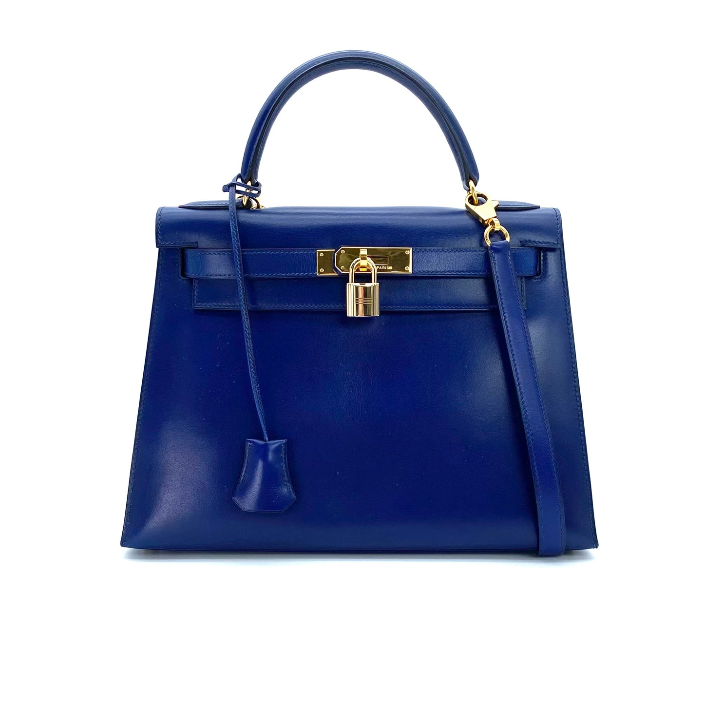 Caelan, 1992 Kelly 28 Blue Boxcalf with stamp 〇V