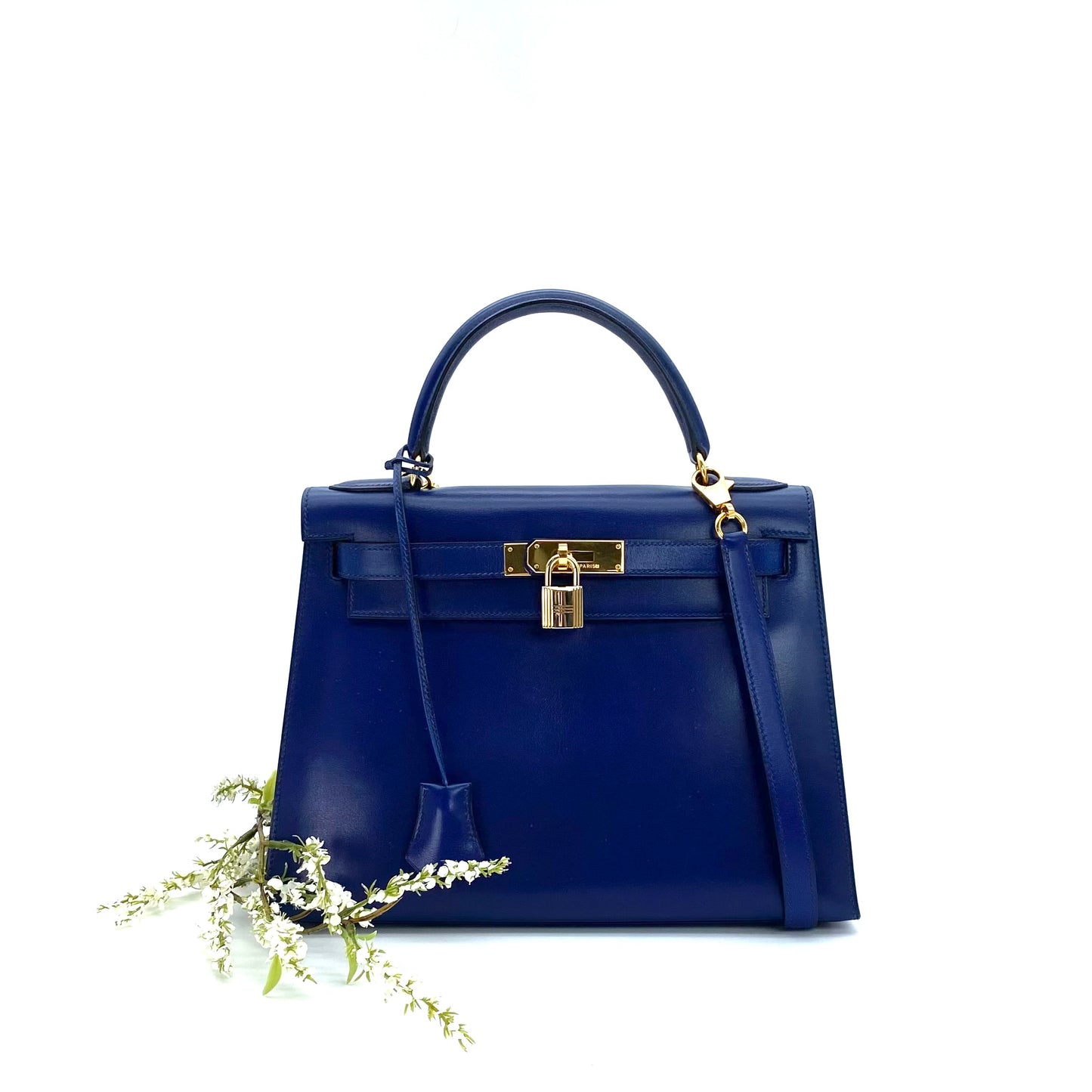 Caelan, 1992 Kelly 28 Blue Boxcalf with stamp 〇V