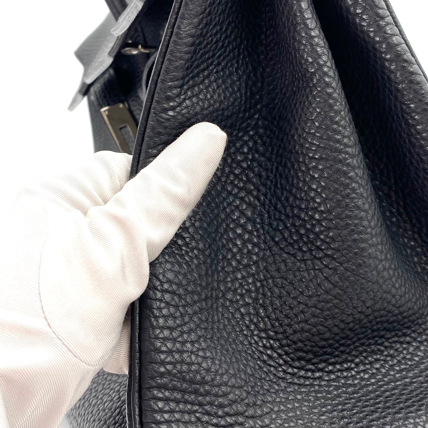 Saffana, 2007 Birkin 35 Black Togo with stamp  □K