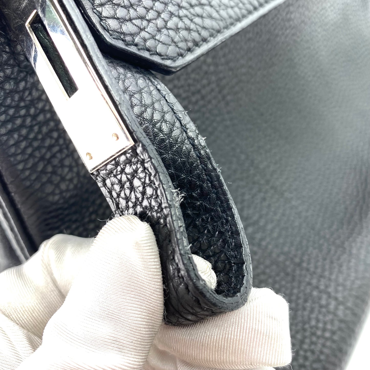 Saffana, 2007 Birkin 35 Black Togo with stamp  □K