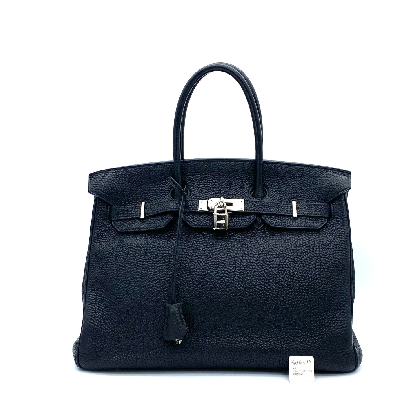 Saffana, 2007 Birkin 35 Black Togo with stamp  □K