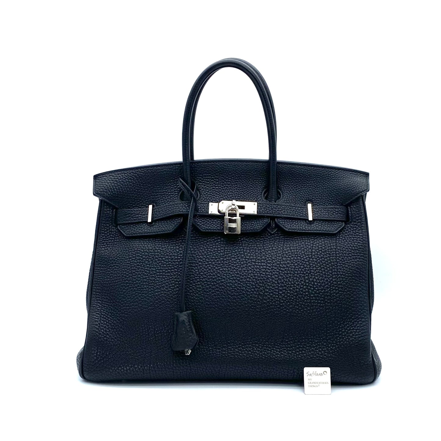 Saffana, 2007 Birkin 35 Black Togo with stamp  □K