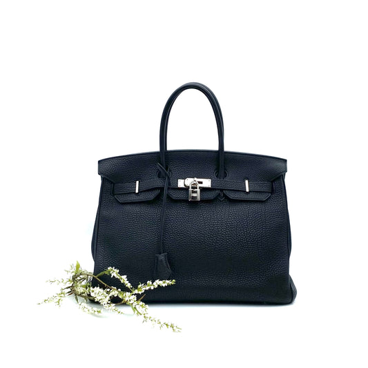 Saffana, 2007 Birkin 35 Black Togo with stamp □K