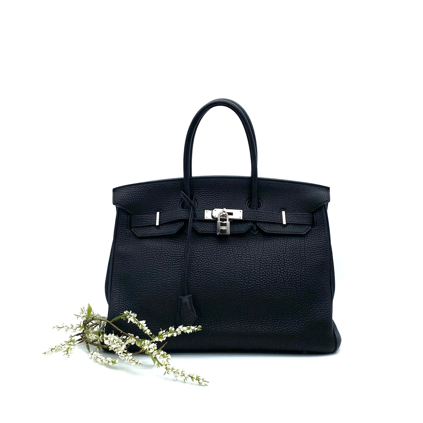 Saffana, 2007 Birkin 35 Black Togo with stamp  □K