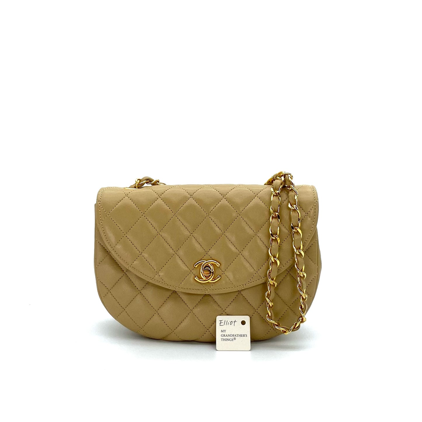 Elliot, 0 Series Half Moon Beige Lambskin with seal only