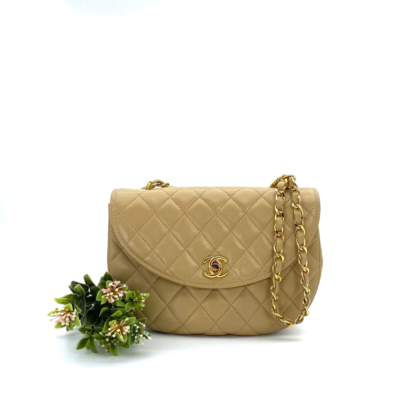 Elliot, 0 Series Half Moon Beige Lambskin with seal only
