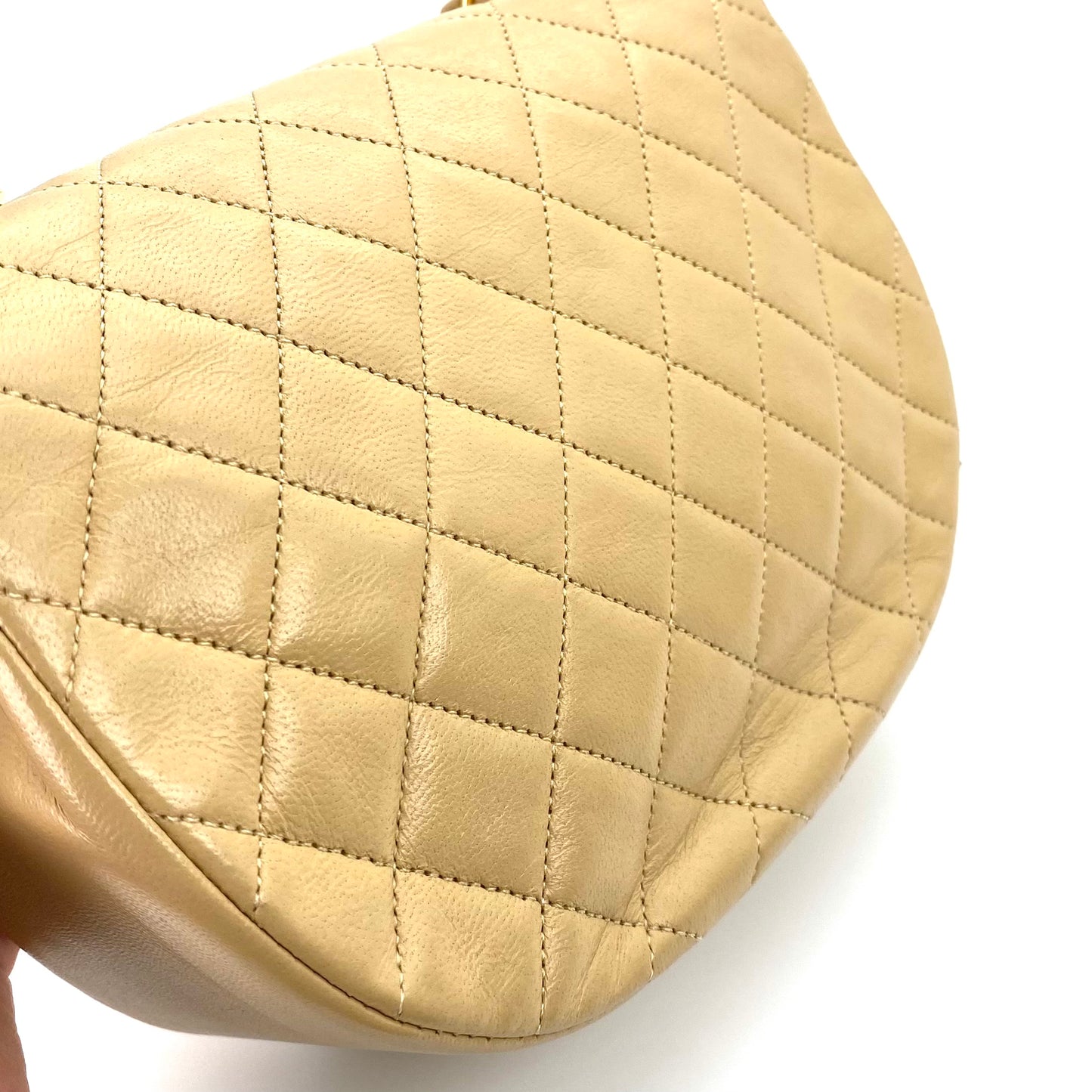 Elliot, 0 Series Half Moon Beige Lambskin with seal only