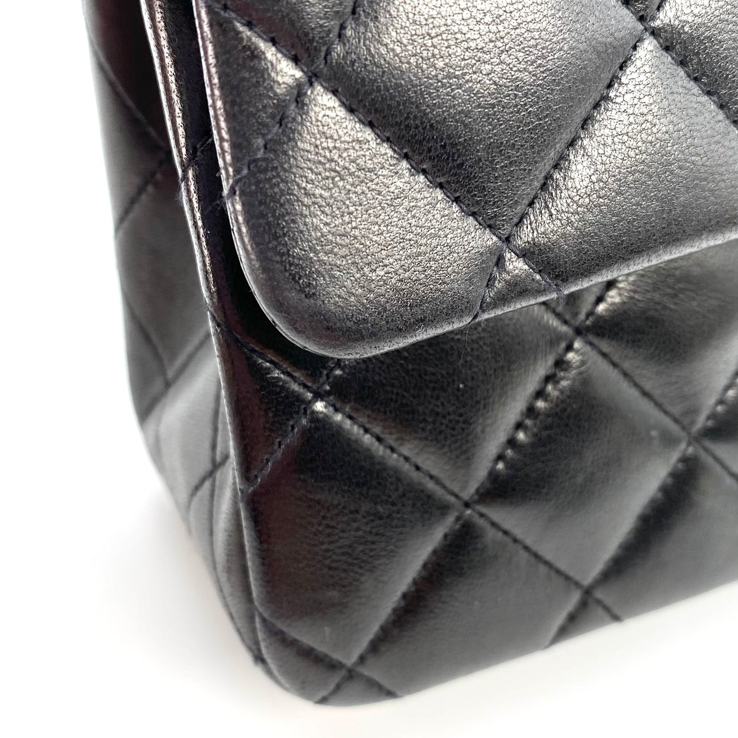 Ryder, 3 Series Medium Classic Flap Black Lambskin with seal and card