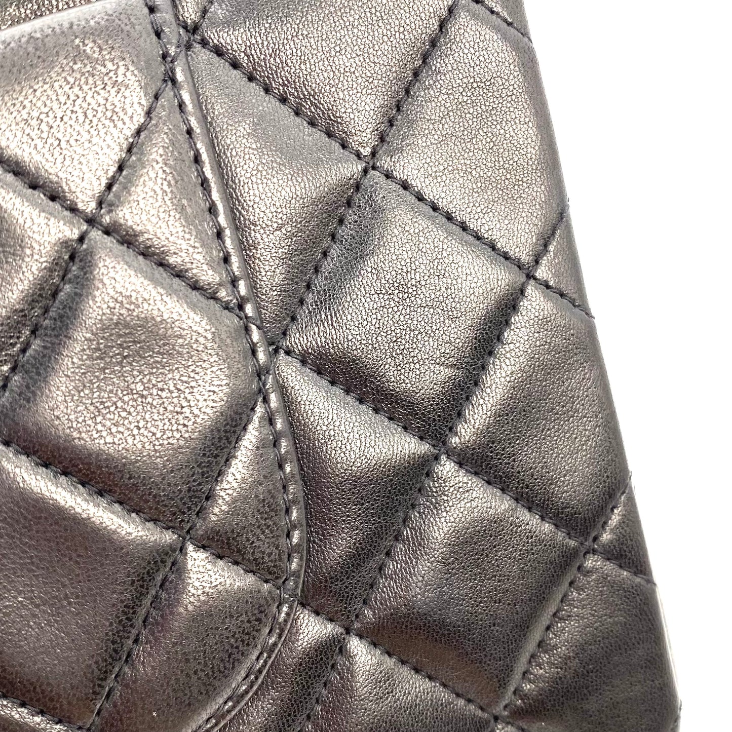 Ryder, 3 Series Medium Classic Flap Black Lambskin with seal and card