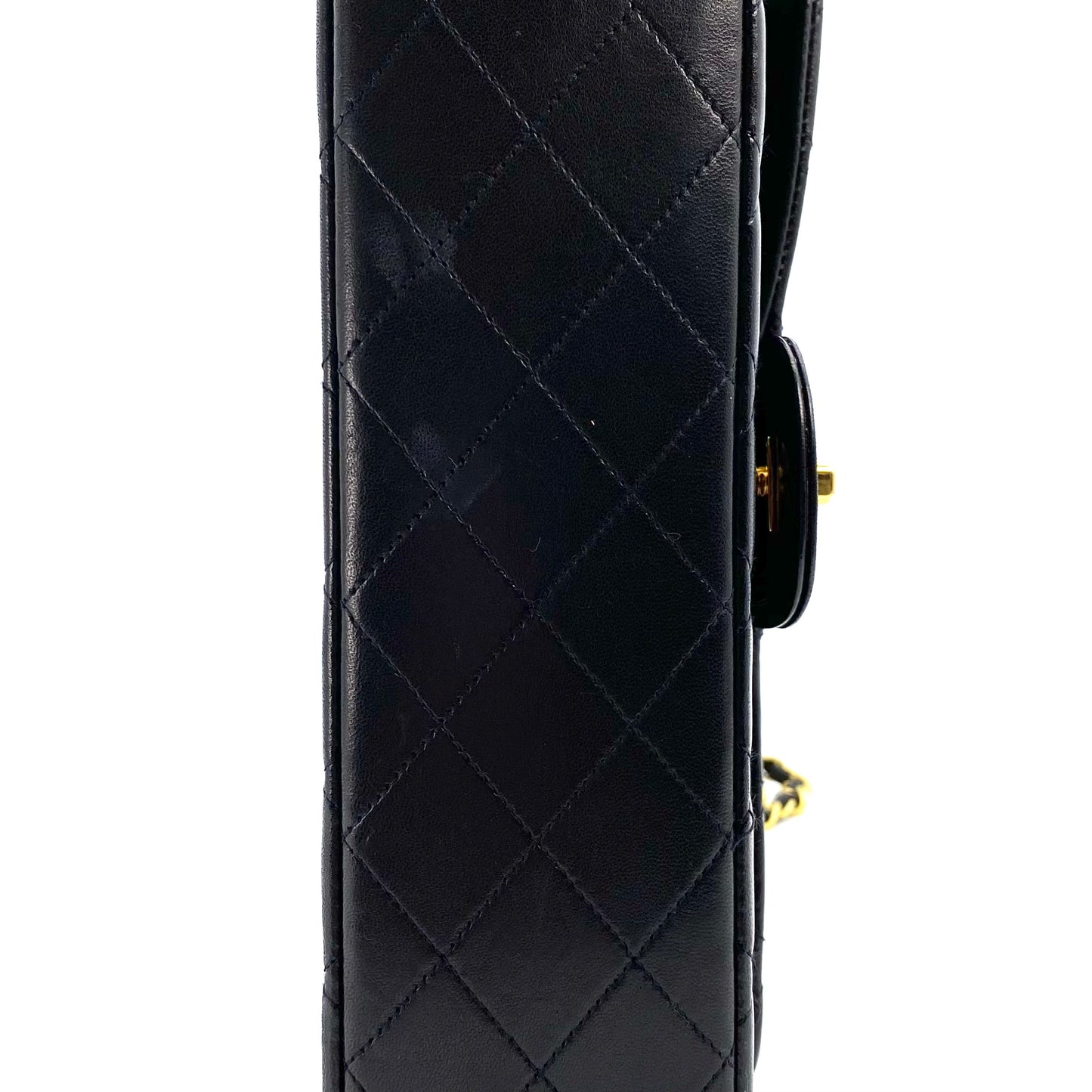 Ryder, 3 Series Medium Classic Flap Black Lambskin with seal and card