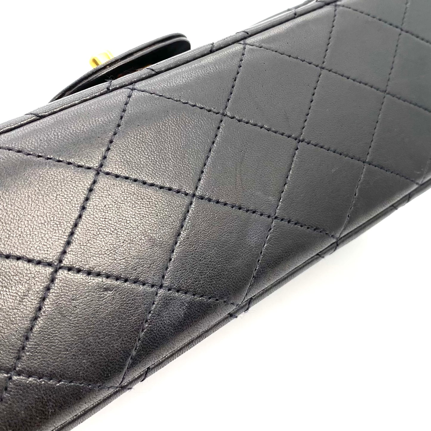 Ryder, 3 Series Medium Classic Flap Black Lambskin with seal and card